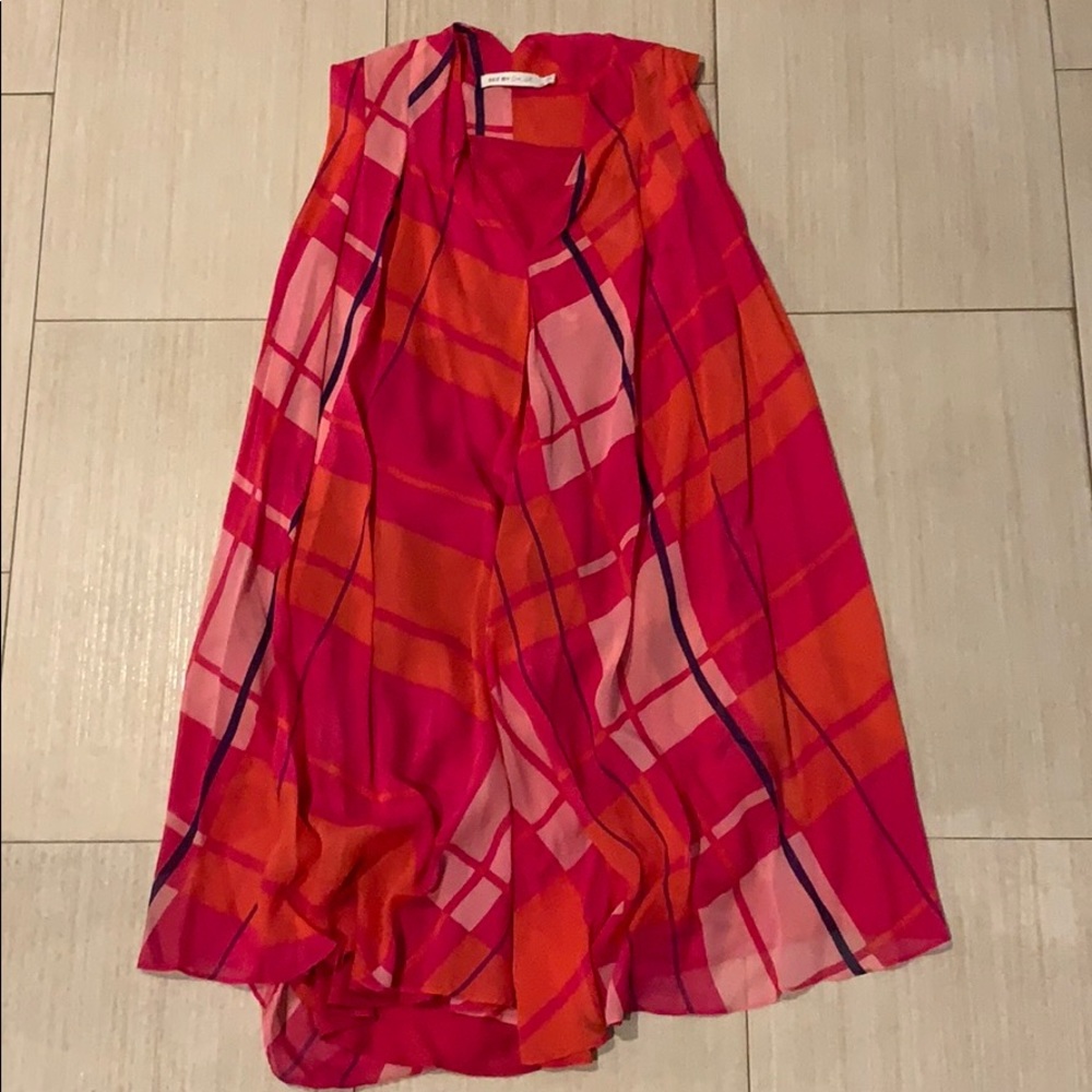 See by Chloe orange and pink dress